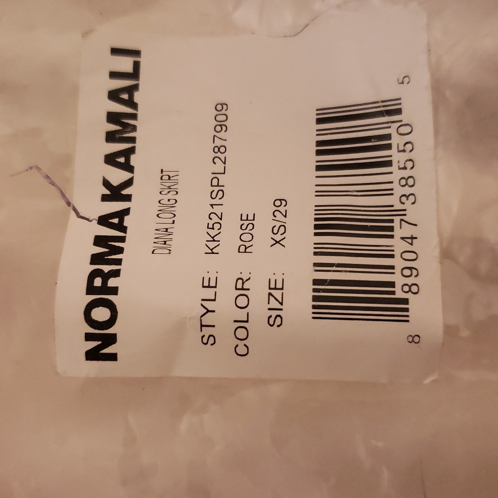 Norma Kamali Pink "ROSE" Asymmetrical Ruched Diana Midi Skirt XS NWT Revolve - Picture 3 of 6